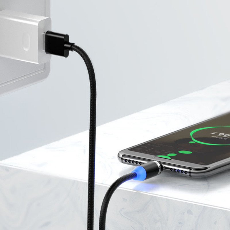 Kerek mágneses adapterkábel Samsung Galaxy S22 S21 S20 S10 S9 S8 Plus Ultra Note 10 20 Micro USB C típusú töltőcsatlakozóhoz