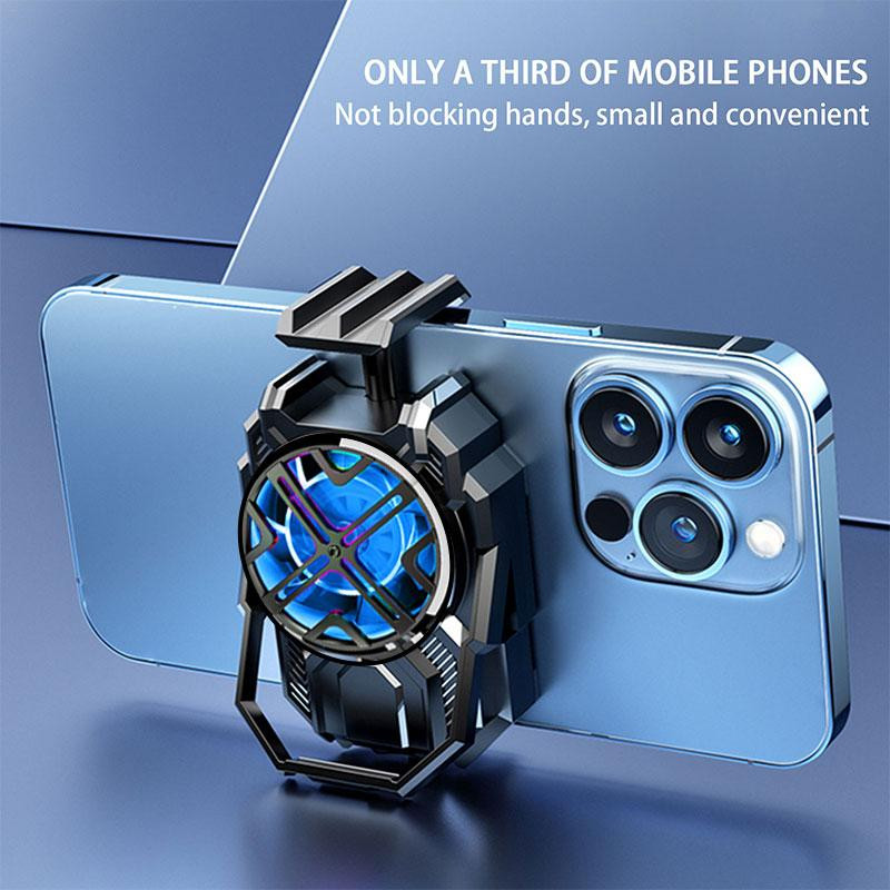 Újratölthető mobiltelefon-hűtő Újratölthető mobiltelefon-hűtőventillátor-tartozékok Némító telefonhűtő-tartozékok kültéri vlogokhoz