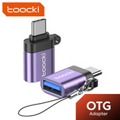 Toocki Adaptor USB 3.0 la tip C OTG Convertor micro USB mascul la tip C femel Conector USB-C OTG pentru Macbook Samsung Xiaomi