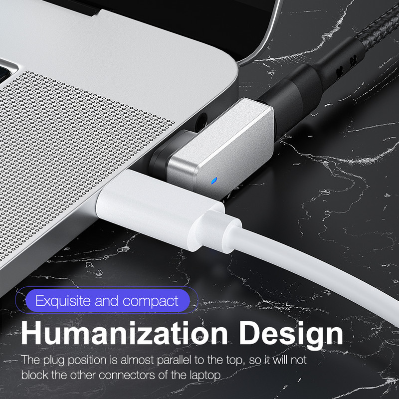 100 W USB C mágneses adapter 24 tűs USB PD gyorstöltés C típusú mágneses adatkonverter USBC csatlakozó MacBook Pro iPad kapcsolóhoz