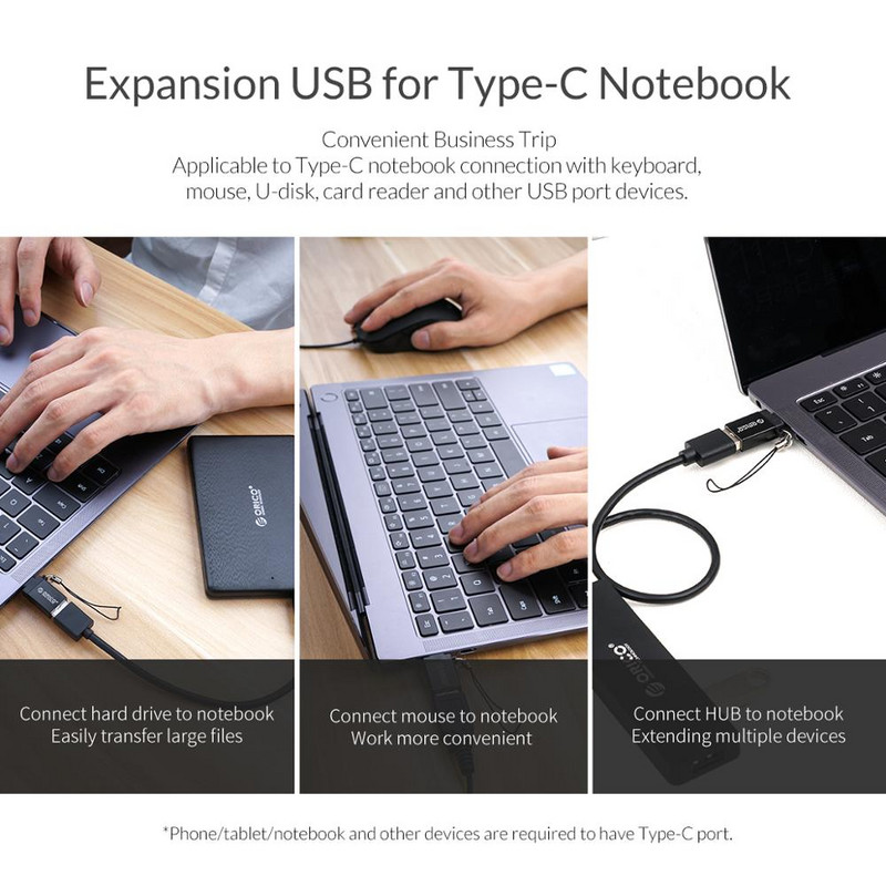 ORICO C típusú OTG adapter USB C – USB 3.0 OTG adapter töltési adatszinkronizálás, c típusú konverter