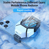 Radiator pentru telefon mobil Reglare silențioasă în două viteze cu lumină RGB Sistem de răcire a jocului Ventilator de răcire rapidă Consumabile pentru telefonul mobil