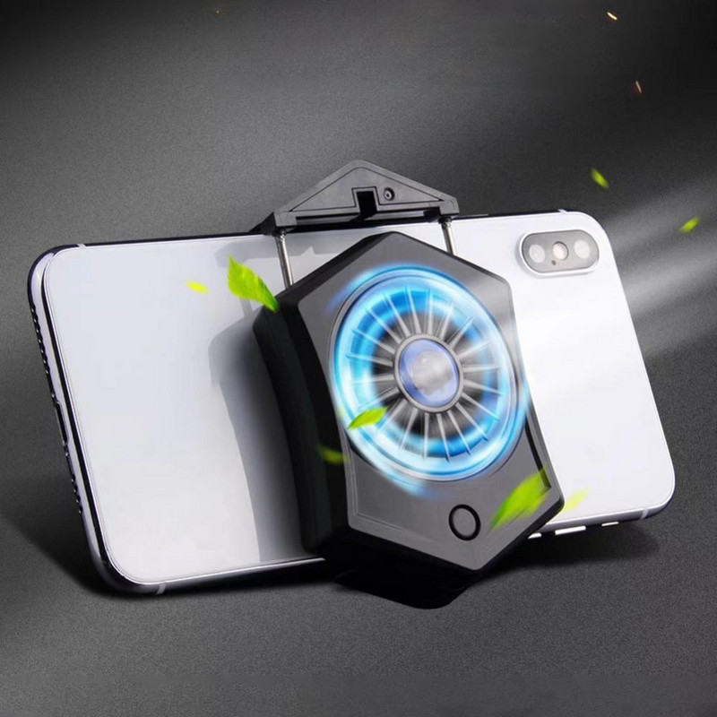 Hordozható telefon hűtő Újratölthető hűtőventillátor radiátor Univerzális P9 mobiljáték radiátor