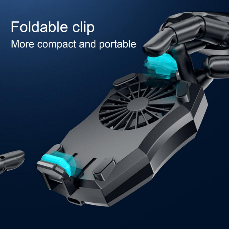 Telefon hűtőventillátor hőleadás Behúzható újratölthető hordozható telefon hűtőborda mobiltelefon hűtő