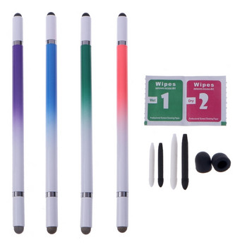 Универсален стилус 4 в 1 писалка за таблет за рисуване Капацитивен сензорен екран Химикалки Диск Плат Накрайници за смарт таблети