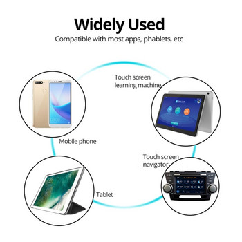 Universal 4 σε 1 στυλό σχεδίασης Tablet Stylus Χωρητική οθόνη αφής Στυλό Δίσκος Υφασμάτινο Συμβουλές ινών για smartphone Smart Tablets