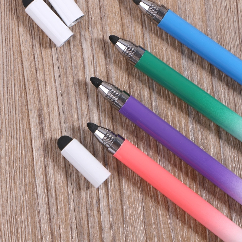 Univerzális 4 az 1-ben ceruzával rajzoló táblagép toll kapacitív érintőképernyős tollak Lemezszövet szálból készült hegyek telefon okos táblagépekhez