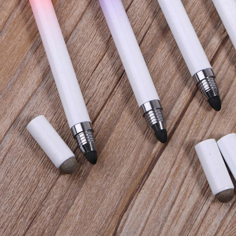 Univerzális 4 az 1-ben ceruzával rajzoló táblagép toll kapacitív érintőképernyős tollak Lemezszövet szálból készült hegyek telefon okos táblagépekhez
