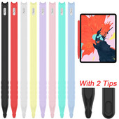 Moale rezistentă la praf, anti-alunecare, culoare caramelă, husă, husă din silicon, mânecă, piele de protecție pentru Apple Pencil 2 iPad Pro