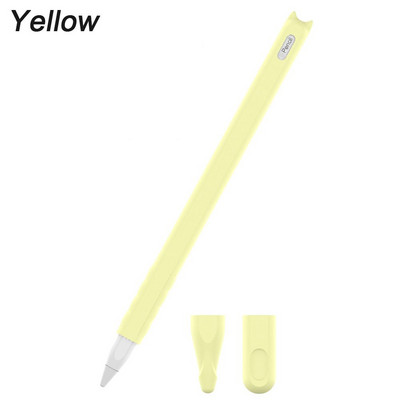 Moale rezistentă la praf, anti-alunecare, culoare caramelă, husă, husă din silicon, mânecă, piele de protecție pentru Apple Pencil 2 iPad Pro