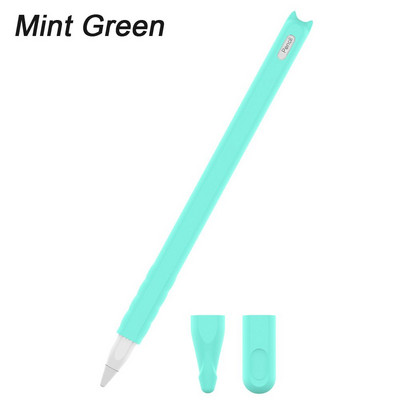 Moale rezistentă la praf, anti-alunecare, culoare caramelă, husă, husă din silicon, mânecă, piele de protecție pentru Apple Pencil 2 iPad Pro