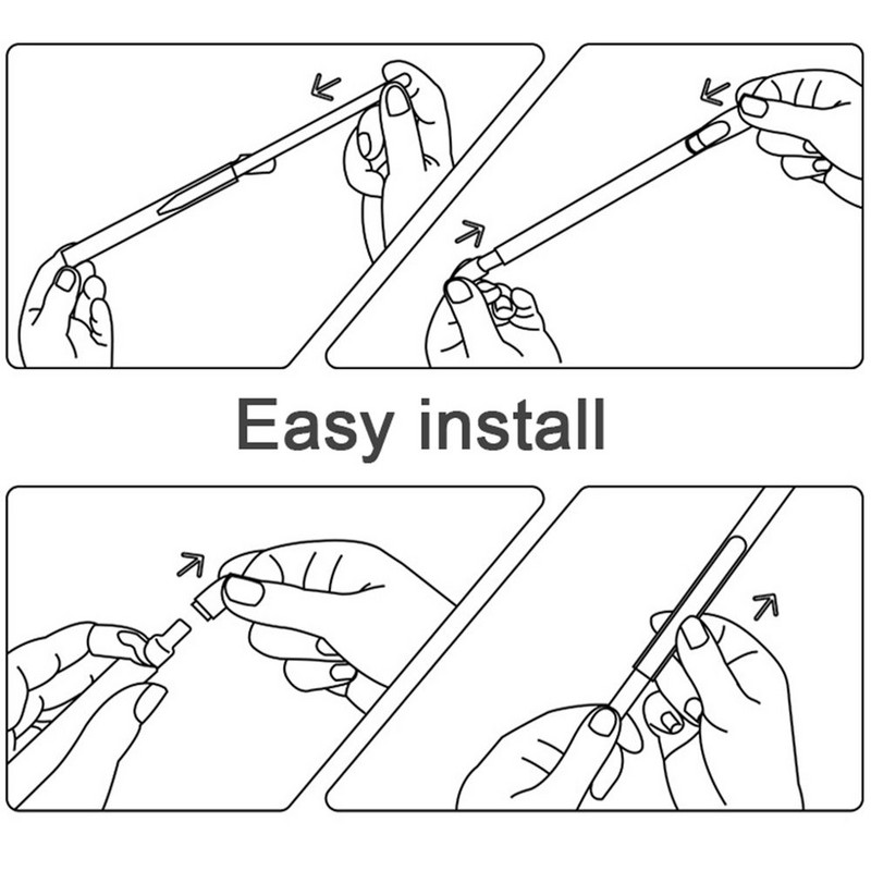 Puha, porálló, csúszásmentes cukorka színes tokvédő szilikon tok, hüvely csomagolás védőbőr Apple Pencil 2 iPad Pro készülékhez