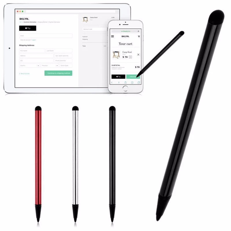 2 az 1-ben érintőképernyős Stylus kapacitív rezisztív rajz- és írótoll Tablet PC-hez, IPad Mobiltelefon PC-kapacitív tollhoz
