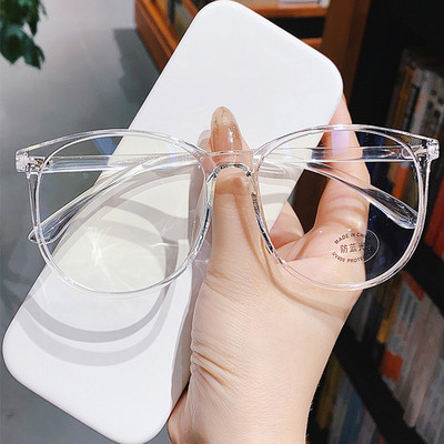 Divatos kék világos szemüvegek női szemüvegek átlátszó normál számítógépes játékszemüvegek kényelmes antikék férfi szemüvegek