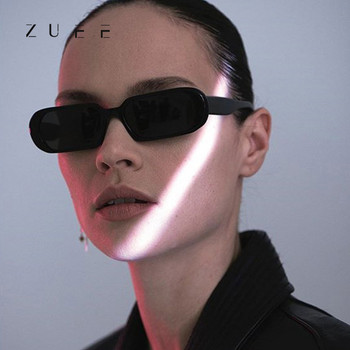 ZUEE Ретро малки правоъгълни слънчеви очила Дамски ретро Маркови дизайнерски квадратни Сенници за слънчеви очила Женски UV400 Опростен дизайн