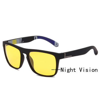 HOOLDW Ochelari de vedere nocturnă Bărbați Femei Ochelari de soare polarizați Lentile galbene Ochelari anti-orbire Ochelari de soare pentru conducere de noapte Ochelari de soare UV400