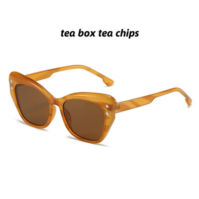 Ochelari de soare cu cadru complet Ochelari de soare la modă pentru femei Ochelari de soare cu ochi de pisică Ochelari de soare cu design retro de inginerie Ochelari de soare de protecție Uv400