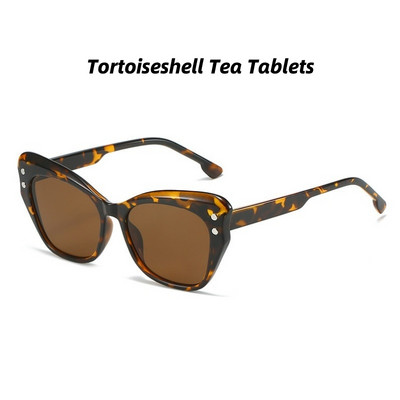 Ochelari de soare cu cadru complet Ochelari de soare la modă pentru femei Ochelari de soare cu ochi de pisică Ochelari de soare cu design retro de inginerie Ochelari de soare de protecție Uv400