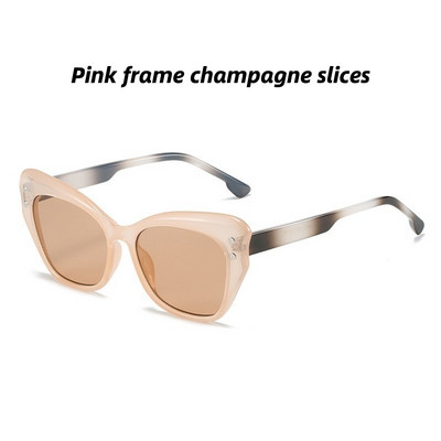 Ochelari de soare cu cadru complet Ochelari de soare la modă pentru femei Ochelari de soare cu ochi de pisică Ochelari de soare cu design retro de inginerie Ochelari de soare de protecție Uv400