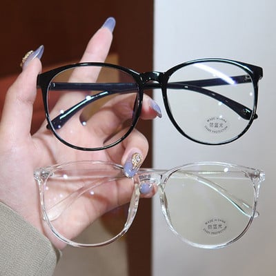 ZUEE Жени Мъже Анти синя светлина Прозрачни рамки за компютърни очила Кръгли очила Блокиращи очила Оптични очила за очила