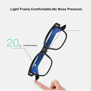 Γυαλιά υπολογιστή Blue Ray Ανδρικά γυαλιά με οθόνη ακτινοβολίας Επωνυμία Σχέδιο Office Gaming Γυαλιά ματιών μπλε φωτός UV Blocking Eye Spectacles