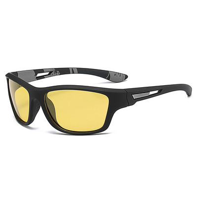 Ochelari de vedere nocturnă Ochelari de soare polarizați pentru bărbați, sport în aer liber, ochelari de soare pentru ciclism, anti-orbire, culoare pentru șofer, oglindă, ochelari de protecție