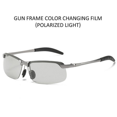 Fotochrominiai akiniai nuo saulės Vyriška moteris Poliarizuotas vairavimas Chameleonas Stiklai Keičianti Spalva Akiniai nuo saulės Dieniniai Naktinis Matymas Vairuotojo akiniai