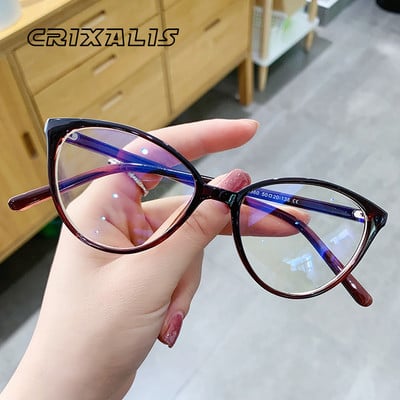 CRIXALIS Дамски очила със синя светлина 2021 г. Гъвкава оптична рамка за очила с рецепта Женски компютърни очила Дамски UV400