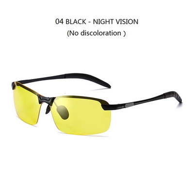 Ochelari de soare fotocromatici Ochelari de soare polarizați pentru șofat Cameleon Ochelari de soare cu schimbare de culoare pentru bărbați Ochelari de soare pentru viziune de zi și noapte