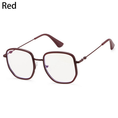 Îngrijirea vederii Tide Frame Ochelari anti-albastru Ochelari de birou anti-radiații Ochelari de protecție pentru computer Bărbați și femei Coreeană Ramă metalică Sticlă