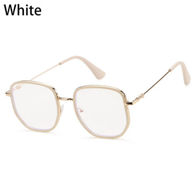 Îngrijirea vederii Tide Frame Ochelari anti-albastru Ochelari de birou anti-radiații Ochelari de protecție pentru computer Bărbați și femei Coreeană Ramă metalică Sticlă