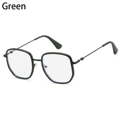 Îngrijirea vederii Tide Frame Ochelari anti-albastru Ochelari de birou anti-radiații Ochelari de protecție pentru computer Bărbați și femei Coreeană Ramă metalică Sticlă