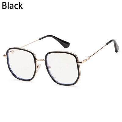 Îngrijirea vederii Tide Frame Ochelari anti-albastru Ochelari de birou anti-radiații Ochelari de protecție pentru computer Bărbați și femei Coreeană Ramă metalică Sticlă