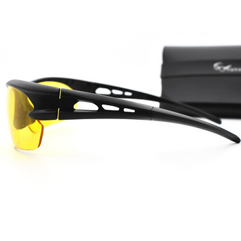 Очила за нощно виждане за шофиране Защитни съоръжения Очила Жълти лещи Слънчеви очила с ултра лека рамка Противоотблясъци Очила за колоездене