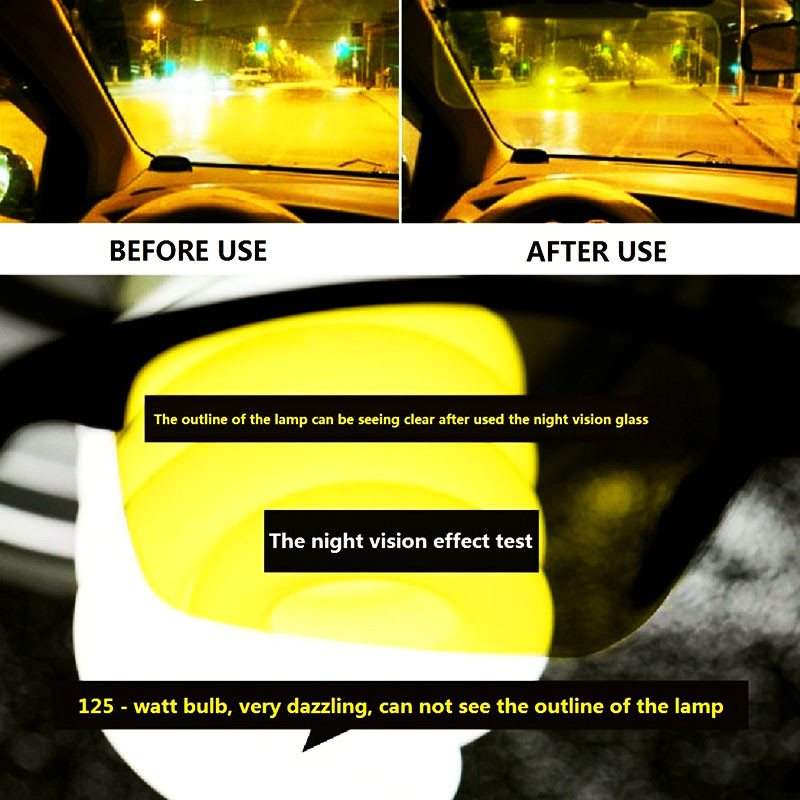 Éjjellátó szemüvegek vezetéshez Védőfelszerelések Védőszemüvegek Sárga Lencse Ultrakönnyű keretes Napszemüvegek Csillogásmentes kerékpáros szemüvegek