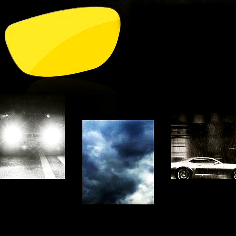 Éjjellátó szemüvegek vezetéshez Védőfelszerelések Védőszemüvegek Sárga Lencse Ultrakönnyű keretes Napszemüvegek Csillogásmentes kerékpáros szemüvegek