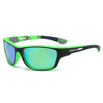 Поляризирани слънчеви очила Мъжки очила за нощно виждане Driver Anti-Glare Слънчеви очила Мъжки Спорт на открито Колоездене Цветни огледални сенници Goggle