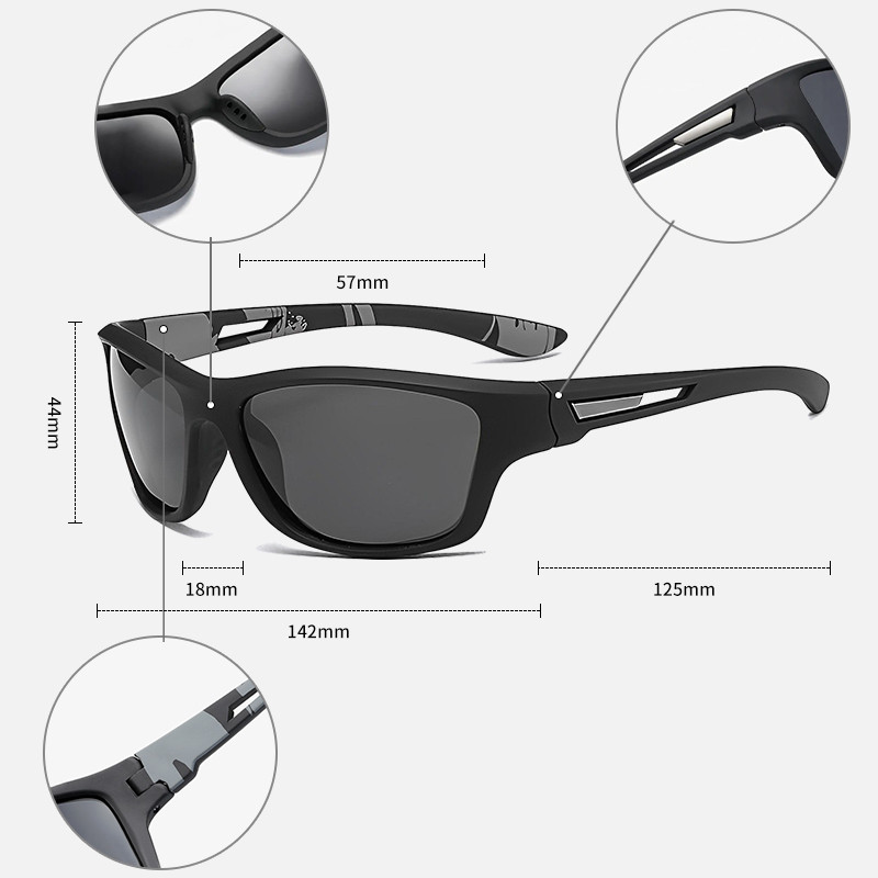 Poliarizuoti akiniai nuo saulės Vyriški naktinio matymo akiniai vairuotojai nuo akinimo akiniai nuo saulės Vyriški lauko sportui dviračių sportui spalvoti veidrodiniai akiniai