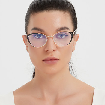 TENGJIAO Модни рамки за очила против сини светлинни лъчи Дамски котешки очила Маркови дизайнерски прозрачни лещи Компютърни оптични очила