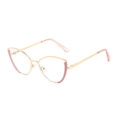 TENGJIAO Moda Anti-Raze de lumină albastră Cadru de ochelari Ochelari cu ochi de pisică de designer de marcă lentile clare Ochelari optici pentru computer