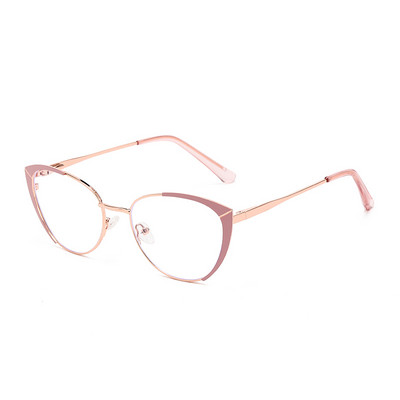 TENGJIAO Moda Anti-Raze de lumină albastră Cadru de ochelari Ochelari cu ochi de pisică de designer de marcă lentile clare Ochelari optici pentru computer
