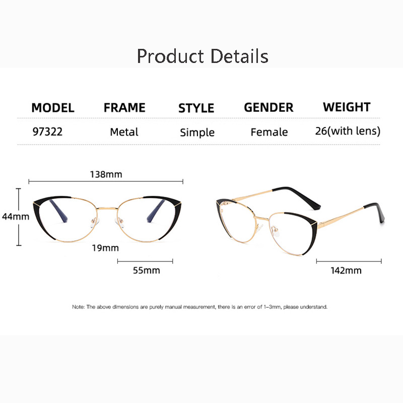 TNGJIAO divat kék fénysugarak elleni szemüvegek keret Női macskaszemüvegek márkatervező átlátszó lencsés számítógépes optikai szemüvegek