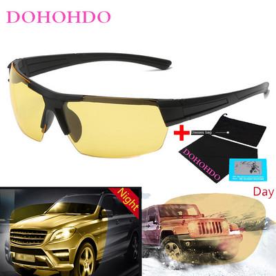 Ochelari de soare polarizați sport pentru bărbați Conducere Pescuit Nuanțe clasice Ochelari de soare vintage Ochelari de soare pentru vedere de zi și de noapte Ochelari de soare în aer liber