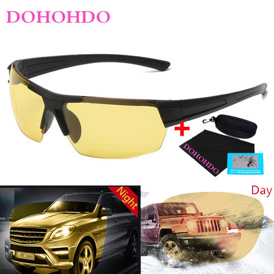 Ochelari de soare polarizați sport pentru bărbați Conducere Pescuit Nuanțe clasice Ochelari de soare vintage Ochelari de soare pentru vedere de zi și de noapte Ochelari de soare în aer liber