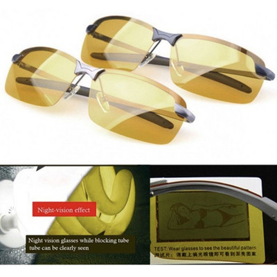 Men Polarized Driving Sunglasses Night Vision Glasses Goggles Reduce Glare