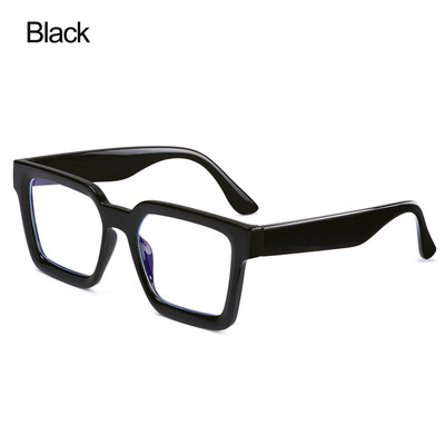 Ochelari de modă anti-lumină albastră, unisex, supradimensionați, pătrați, ochelari optici, protecție UV, ochelari de protecție antireflexi pentru computer