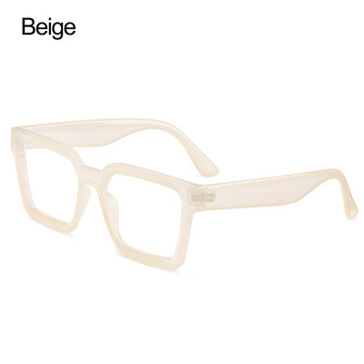 Ochelari de modă anti-lumină albastră, unisex, supradimensionați, pătrați, ochelari optici, protecție UV, ochelari de protecție antireflexi pentru computer