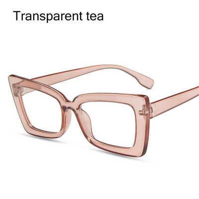 Ochelari de modă anti-lumină albastră, unisex, supradimensionați, pătrați, ochelari optici, protecție UV, ochelari de protecție antireflexi pentru computer