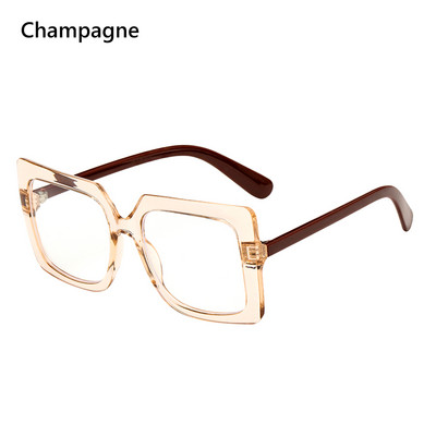 Ochelari de modă anti-lumină albastră, unisex, supradimensionați, pătrați, ochelari optici, protecție UV, ochelari de protecție antireflexi pentru computer