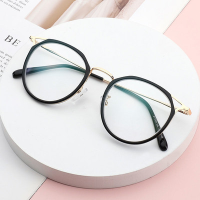 Ochelari de calculator transparenti, femei, bărbați, anti-lumină albastră, rotunde, ochelari de blocare, ochelari optici